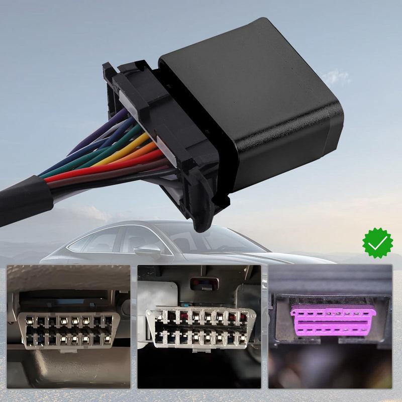 Metal OBD2 Port Lock OBDii Connector OBDii Port Lock Car OBD2 Protector with Two Keys Suitable for Most Cars, SUVs, Trucks Black