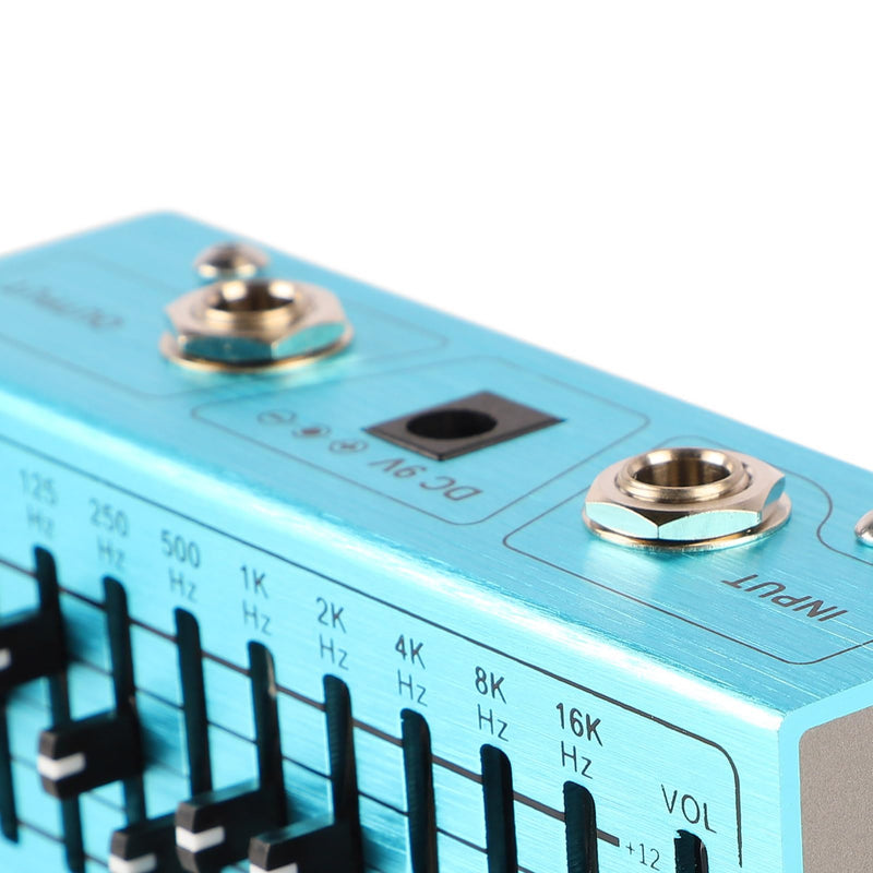 [AUSTRALIA] - EQ Pedal 10 Band Equalizer Independent Output Volume Adjustment Preamplifier for Music Lovers 