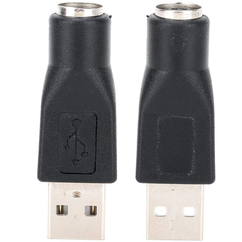 ASHATA PS-2 to USB,5PCS USB Male to for PS/2 Female Adapter Converter for Keyboard Mouse with for PS/2 Interface,PS/2 Male Converter Changer Adapter Small and Portable
