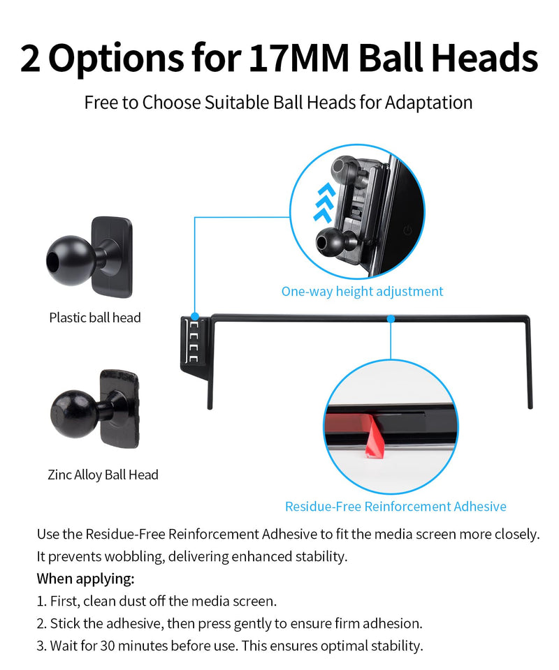 Wireless Charging Car Phone Holder for Toyota bZ4X 2023-2026 8/12.3" Screen | Subaru Solterra Universal Mechanical Clip Cell phone Mount Accessories Fit iPhone Android, Automobile GPS Dashboard Cradle