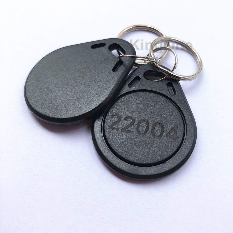 [AUSTRALIA] - KINGONE 100pcs 26 bit Keyfobs Proximity Fob Works with Prox Key ISOProx 1346 1386 1326 H10301 Format Readers. Works with The vast Majority of Access Control Systems (Black) 