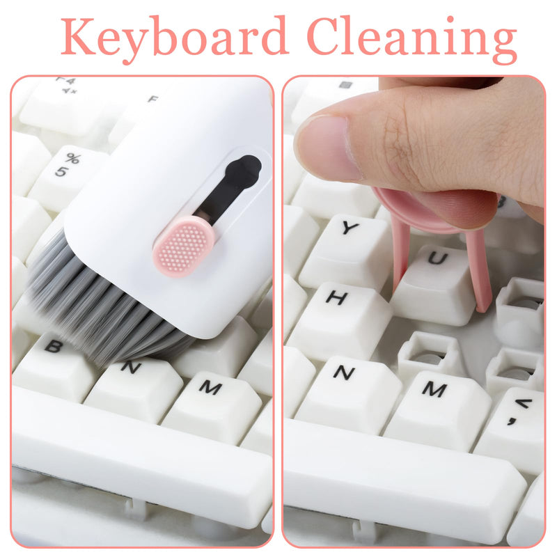 walrfid Laptop Keyboard Earbud Screen Cleaner Sprayer Kit for Airpods Pro MacBook iPad iPhone iPod, Electronics Airpod Cleaning Pen Brush Tool for PC TV Phone Computer Screens Cleaners Spray Pink
