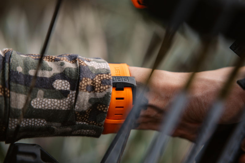 URBAN ARMOR GEAR UAG Compatible with Apple Watch Band 49/46/45/44mm & 42/41/40mm iWatch Series Ultra 3/Ultra 2/Ultra/4-11/SE3/SE2/SE Scout Watch Strap Orange Casual Solid