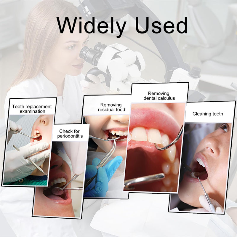 [AUSTRALIA] - EUZUXU Dental Mouth Mirror Mouth Tooth Mirror Inspection Mirror Curve Angle Dentist Oral Care Mouth Control Extension Tool Silver 