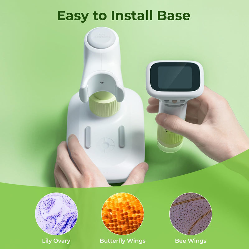 Microscope for Kids, M&G 1000X Handheld Digital Kids Microscope with 2.0 Inch Screen, Portable Pocket Miniscope Educational Science Toys for Age 3 4 5 6 7 8 9 10 11 12 Girls Boys