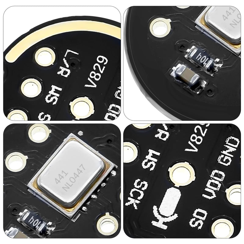 AYWHP Pack of 3 INMP441 Omnidirectional Microphone Module 24 Bit I2S Interface Digital Output Compatible with ESP-32 Arduino