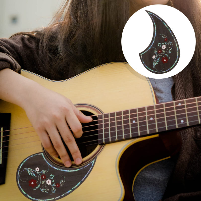 [AUSTRALIA] - Guitar Pick Acoustic Guitar Pickguard Comma Shape 1Pc Guitar Pickguard Sticker Convenient Sticker Guitar ( Assorted Color ) Teardrop Shape Pickguard Comma Shape Pick Guard 