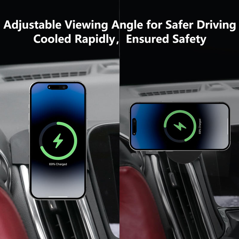 CLEC for Chevrolet Equinox 2020-2024 Magnetic Wireless Charger Car Phone Holder Mount Custom Fit for Chevrolet Equinox Chevy 15W Fast Charging Car Phone Holder Wireless Charger