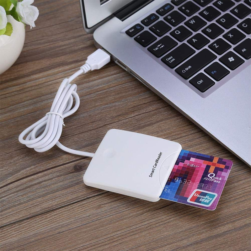 USB Smart Chip Reader,Portable USB Credit Card Reader,Full Speed Smart IC Mobile Bank Credit Card Readers for Supports Windows 98/me/2000/xp/vista/Win7(32bit&64bit), Mac OS X, Linux or Above System