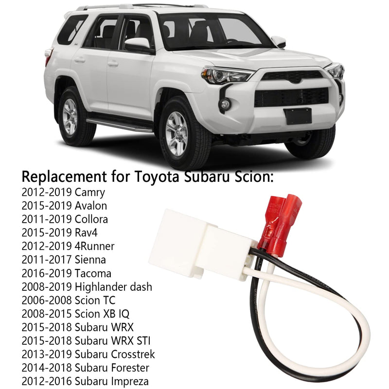72-8104 Speaker Adapter Wire Harness Replacement for Toyota Camry Corolla Tacoma Tundra Scion Pontiac Car Front and Rear Door Speaker Wire Harness Adapter Plug 4Pcs 72-8104 Speaker harness