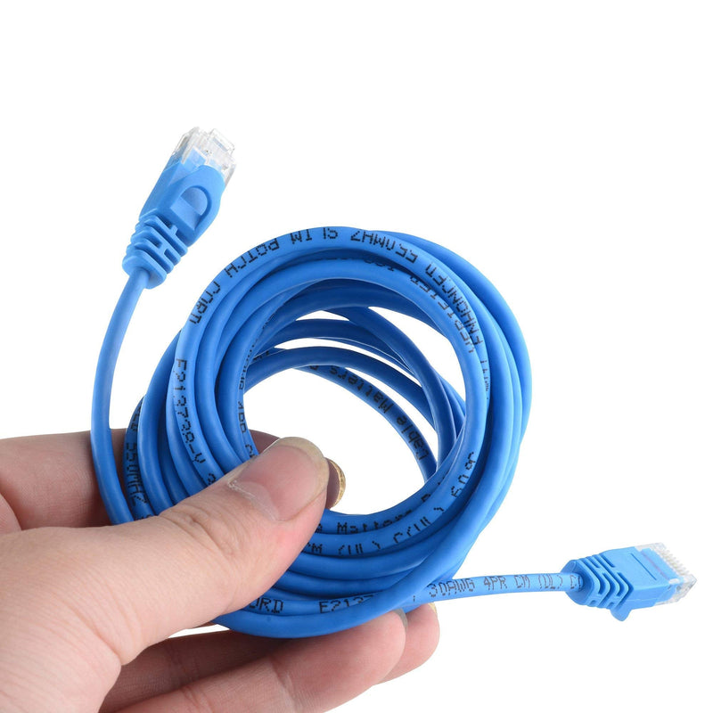 Cable Matters 100-Foot Snagless Long Cat6A (SSTP, SFTP) Shielded Ethernet Cable in Blue & 50-Foot Cat6 Ultra Thin Ethernet Cable