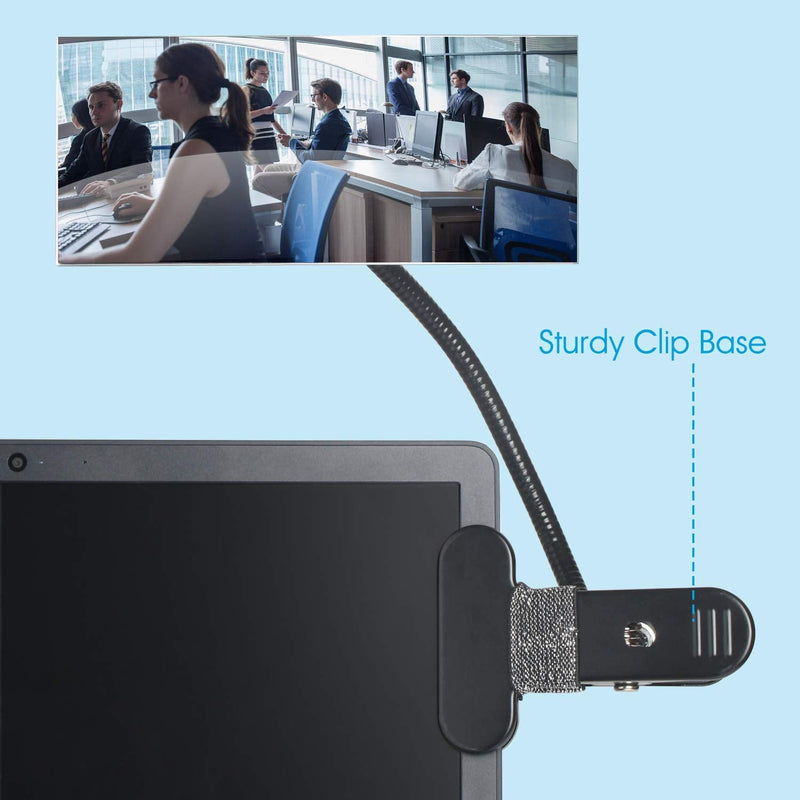 Clip On Cubicle Mirror, Computer Rearview Mirror, Convex Mirror for Personal Safety or Security Cabinet Desk Rear View Monitors (7.28" Rectangle Mirror) by CQNET