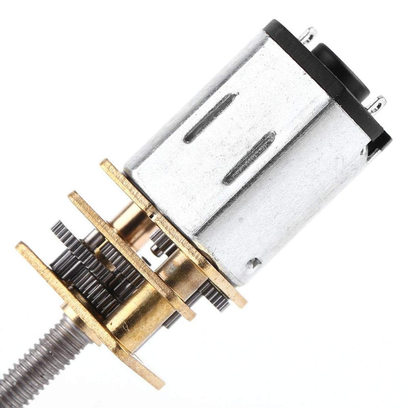[AUSTRALIA] - Akozon 6 V Gear Motor with Long M3 55 mm Screw Thread Output Shaft Speed Reduction Gear Motor 30/60/100/150/200/300/40/500 RPM (300 RPM) 300 rpm. 