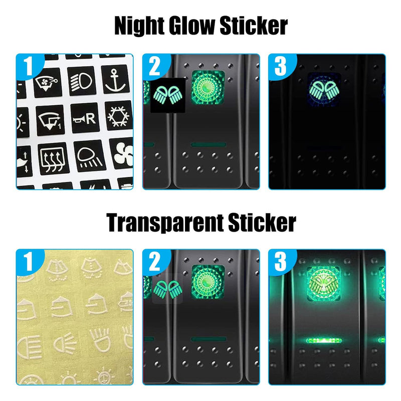 FXC 2 Gang Aluminum Rocker Switch Panel Green Backlit with PD Type C and QC 3.0 USB Charger Voltmeter Waterproof 12V 24V DC Rocker Switch Box for Car Trucks Boats RVs 2 Gang Green