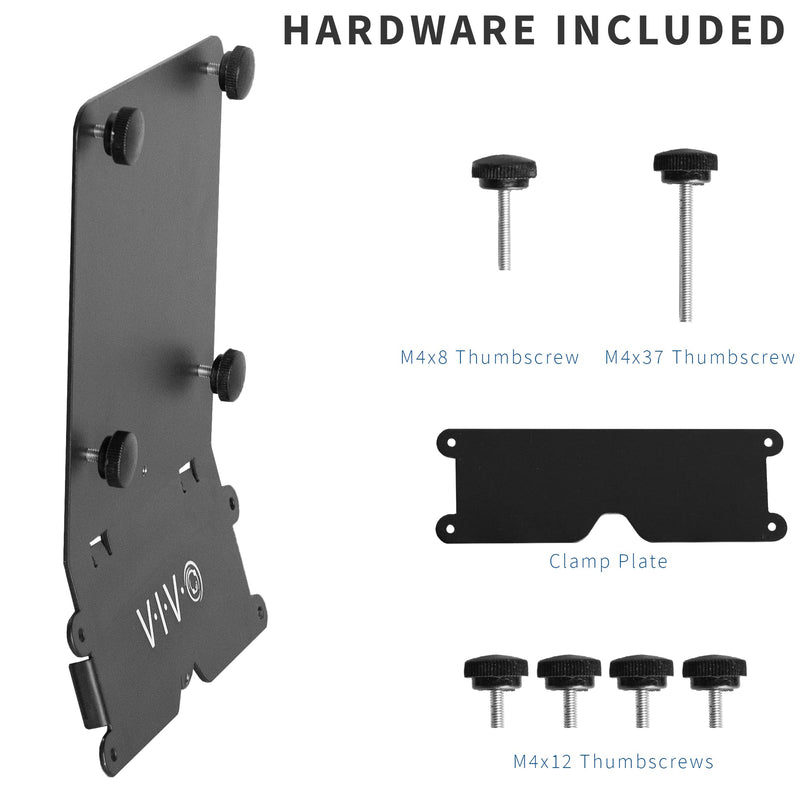 VIVO VESA Adapter Plate Bracket Kit Designed for 24 inch M1, M3, and M4 iMac Series Monitors, VESA up to 100x100, Black, Mount-MACM1