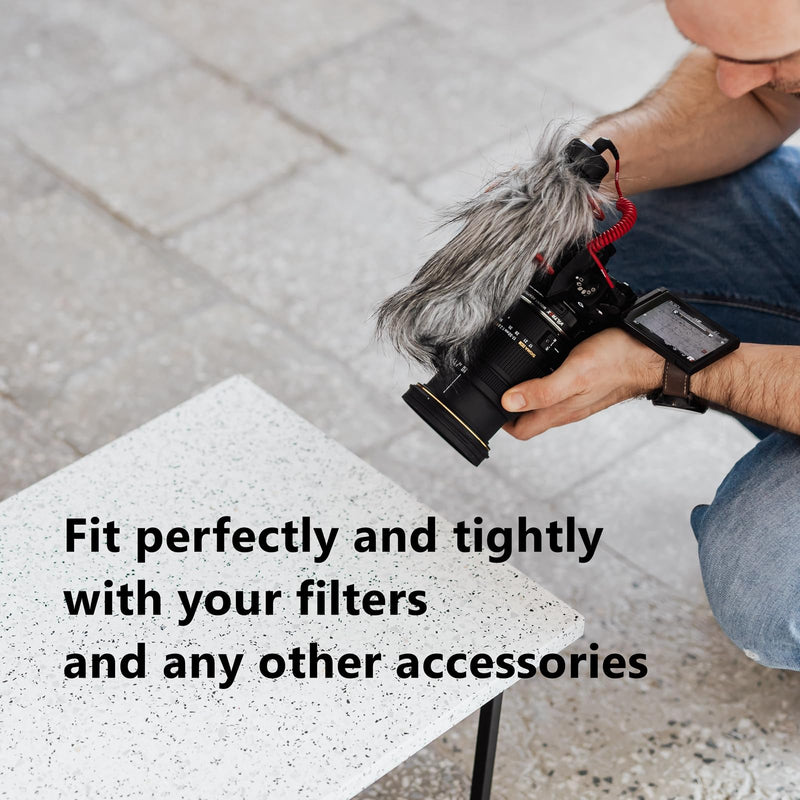 [AUSTRALIA] - Filter Ring Adapter Set 18 Pieces, Camera Lens Filter Stepping Rings Kit, Lightweight and Durable Aluminum, 9 Pcs Step Up Rings Set and 9 Pcs Step Down Rings Set, Black 