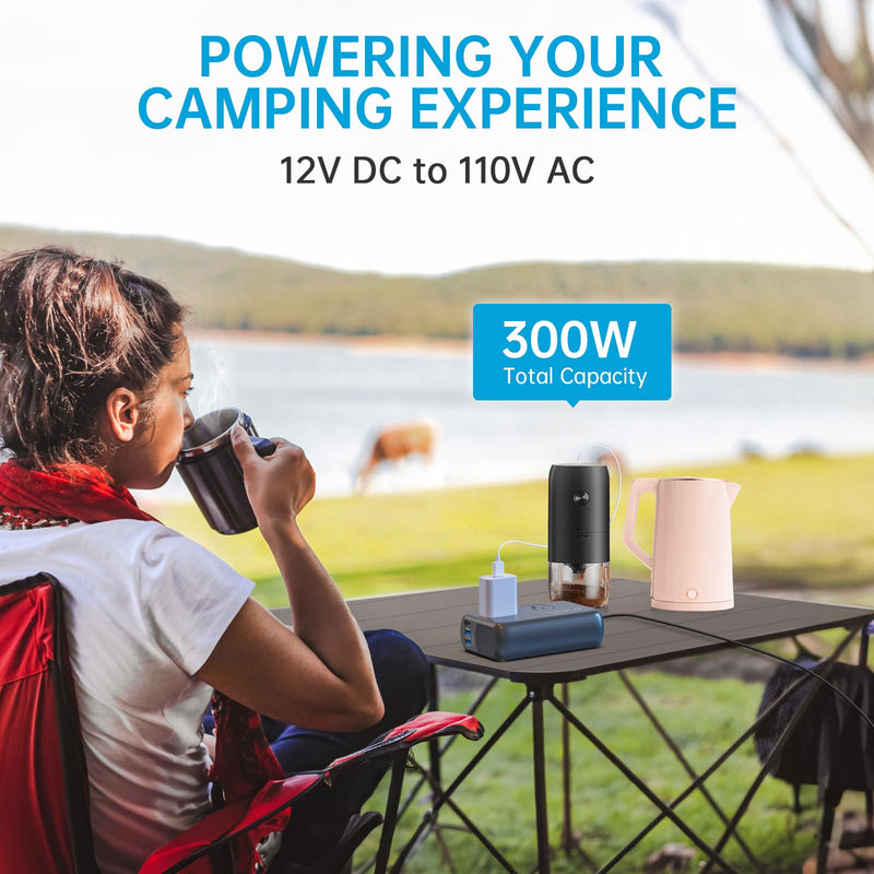 300W Pure Sine Wave Power Inverter with XT60 Conncter Cable
