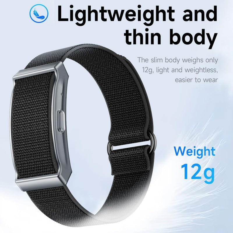 Smart Health Tracker for Men Women,Heart Rate Monitor Wristband Fitness Smart Bracelet Sleep Tracker Step Counter Pedometer Multi Sport Modes Waterproof Wearable Activity Tracker (Black) Black