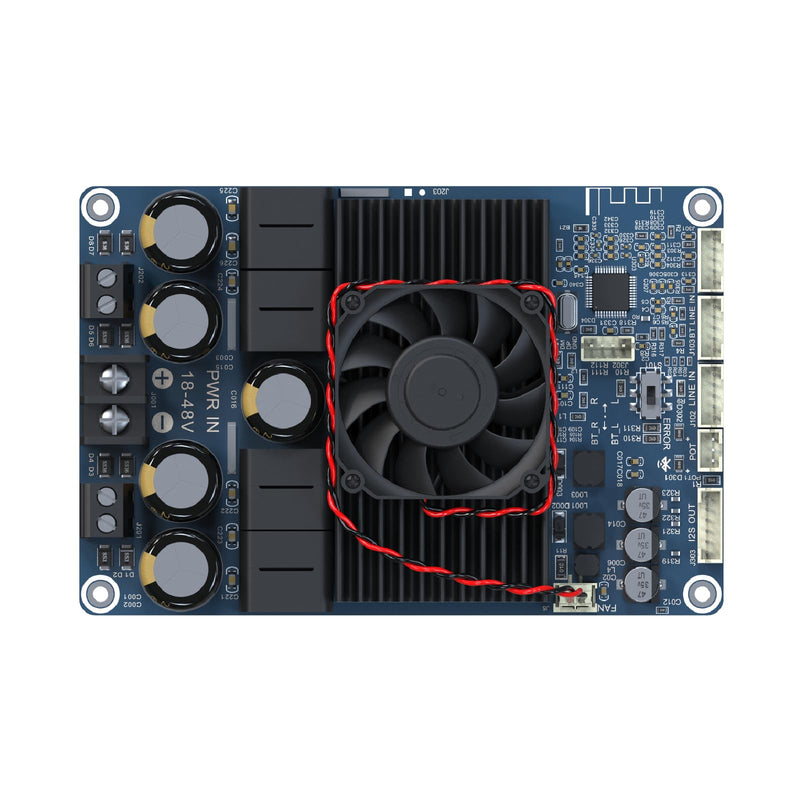 TPA3255 DSP PC UI 300W x 2 Stereo Bluetooth 5.3 High Power Audio Amplifier Board, DC18-48V AUX Input with Volume Control for Home Theater and Speakers DIY BDM8