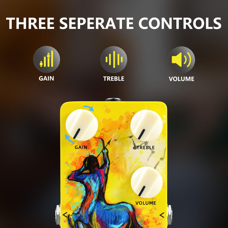 [AUSTRALIA] - AZOR SAG OVER DRIVE Analog Overdrive Pedal - True Bypass with Tilt-Angle Footswitch, High Gain Effects for Electric Guitar, 3-Knob Control (GAIN/VOLUME/TONE), DC9V Powered, Low Noise 