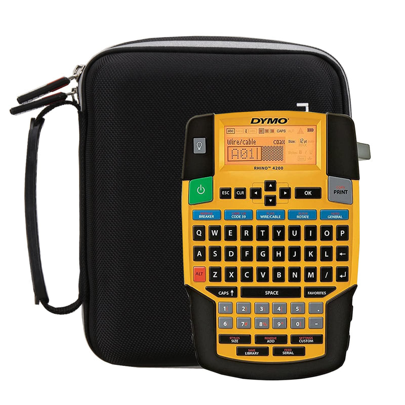 FBLFOBELI Hard Storage Case for DYMO Rhino 4200 Label Maker (1801611), Protector Travel EVA Bag