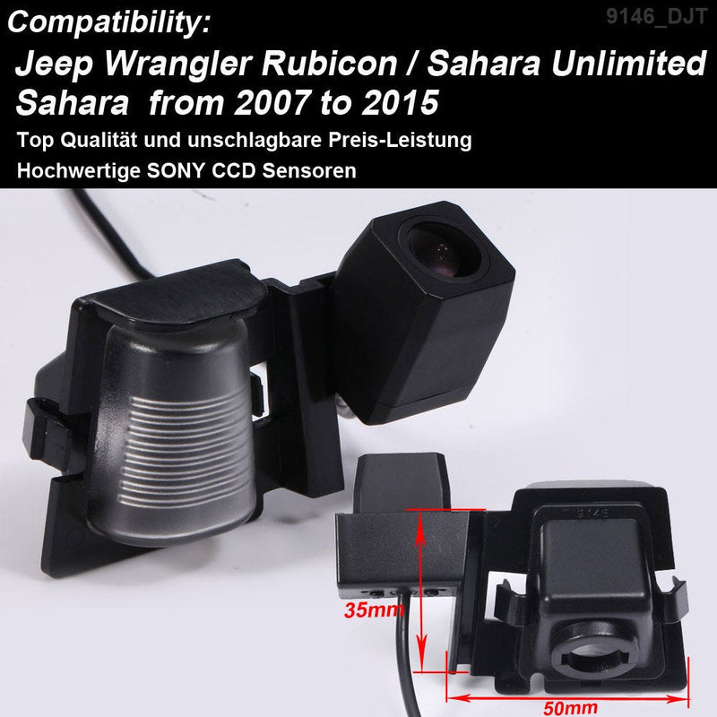 Super Starlight pro Definition Vehicle Camera 170 Wide Angle Universal Night Vision Rear View Camera IP68 Reverse Camera Wrangler Rubicon/Sahara Unlimited Sahara Super pro HD camera