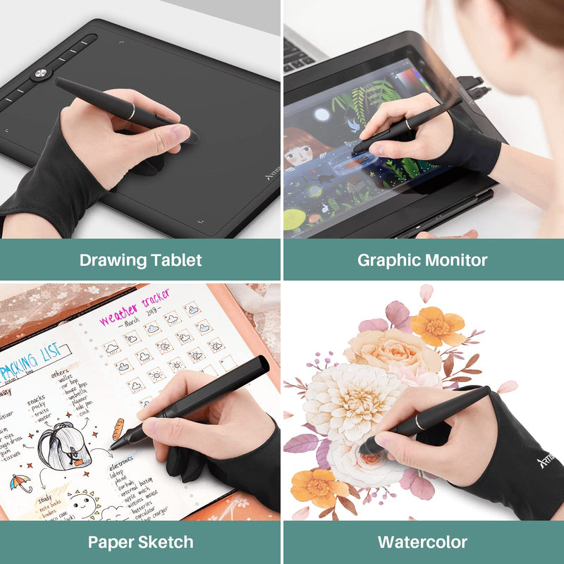 Artisul Drawing Glove G05 Artist Glove for Drawing Tablet Digital Art Glove for Right Handed and Left Handed Free Size Drawing Tablet Glove