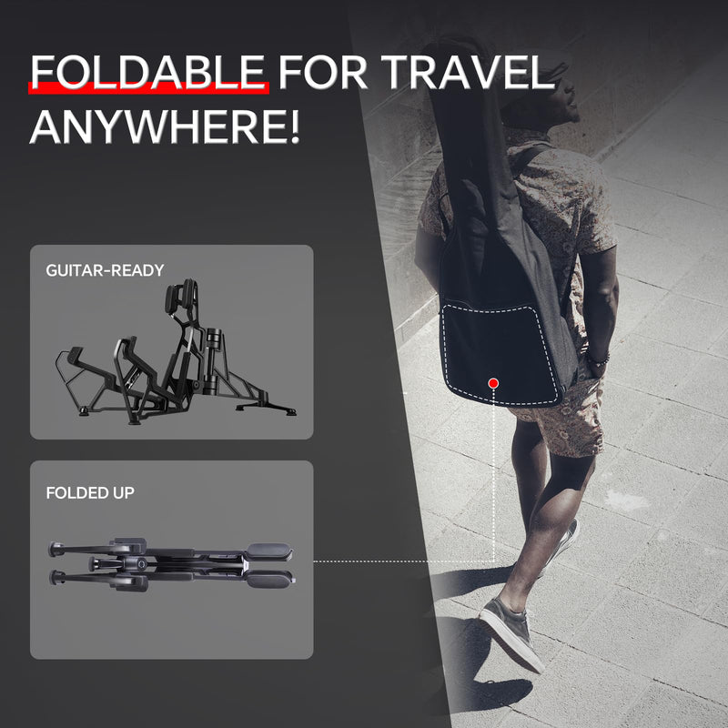 [AUSTRALIA] - Xvive Guitar Stand G1 Deluxe Guitar Stand Floor for Electric/Acoustic/Bass guitar, Designed in Germany with Ultra Sturdy, Portable, Foldable Structure 