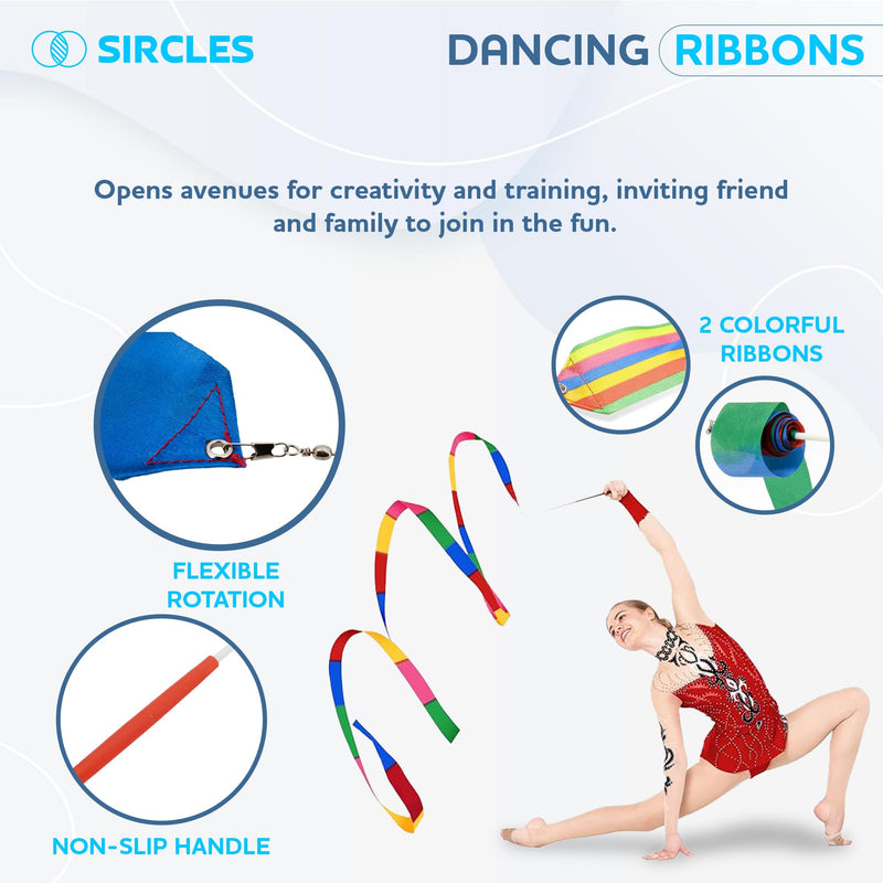 Twirling Baton Bag Case with Adjustable Shoulder Strap - Pink Sparkle Case for Majorette Marching Dance Batons - Complete with 2 Rainbow Dance Ribbons Baton Bag Pink