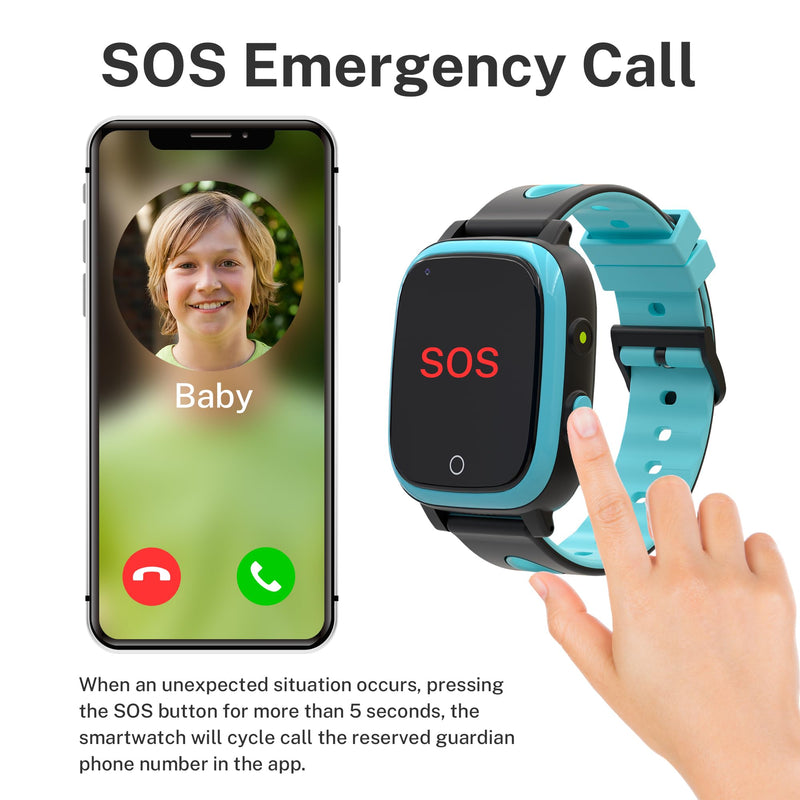 Kids Smart Watch with GPS Tracker,