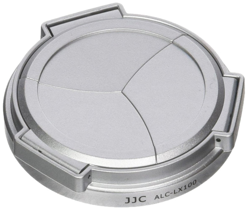 [AUSTRALIA] - JJC ALC-LX100 Silver Self-Retaining Auto Open Close Lens Cap for Panasonic LUMIX DMC-LX100 and Leica D-LUX(Typ 109) Camera Replaces DMW-LFAC1 