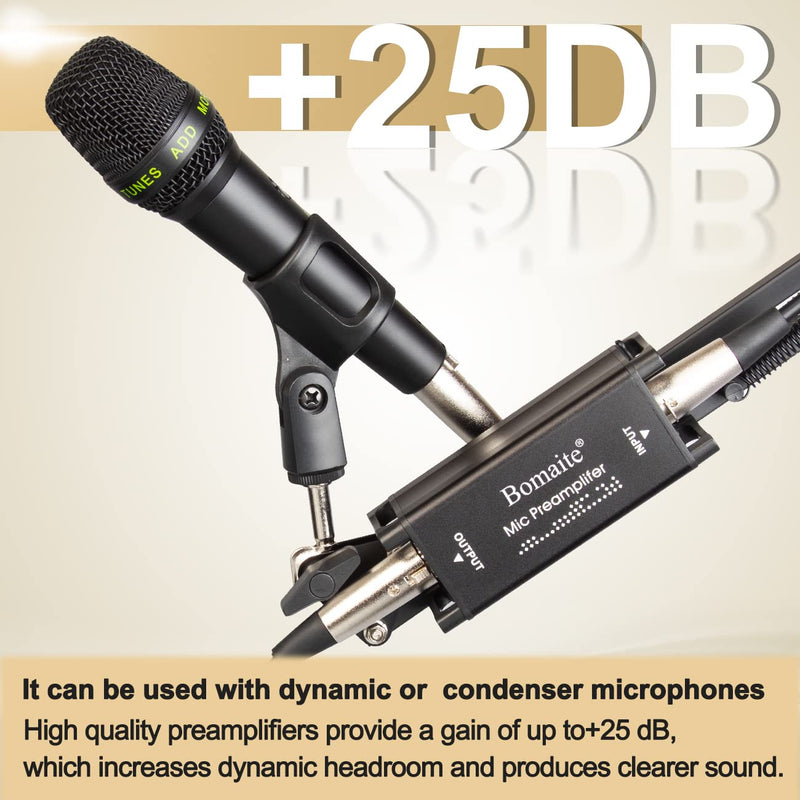 PX2 Dynamic Microphone Booster, Preamp Audio Booster for Studio or Home Recording, Livestream, Broadcast or Podcast - Single Channel for dynamic and ribbon microphones