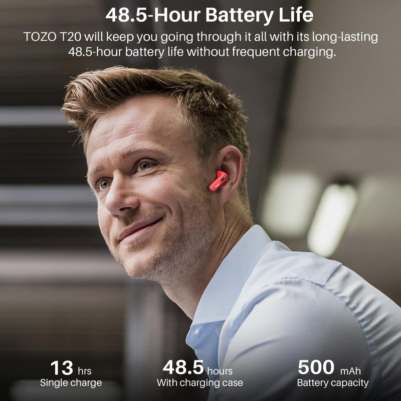 TOZO T20 Wireless Earbuds USB-C to USB-A Charging Cable