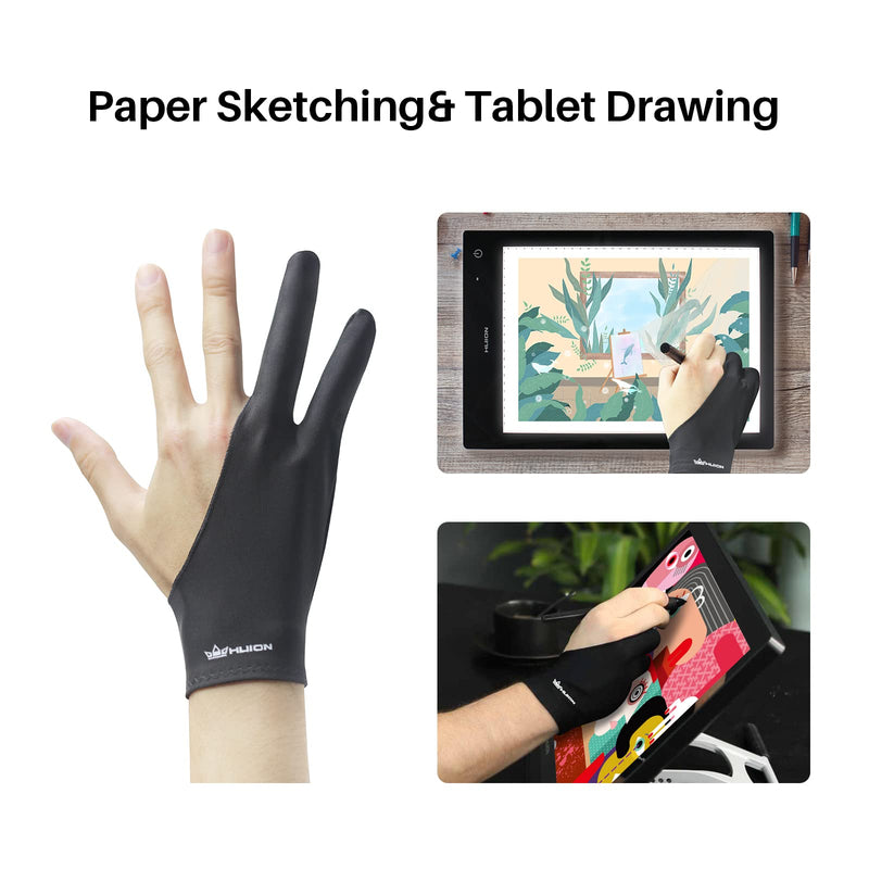 HUION Inspiroy H640P Drawing Tablet Bundle with HUION Artist Drawing Glove Large Size
