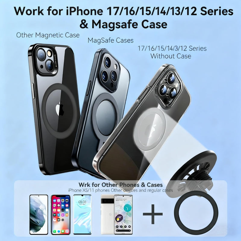 CLEC Fit for Magsafe Car Mount for Audi A3 2014-2020 Car Phone Mount[Strong Magnetic] Magnetic Car Phone Holder for iPhone 17 16 15 14 13 12 Series MagSafe Case All Phones