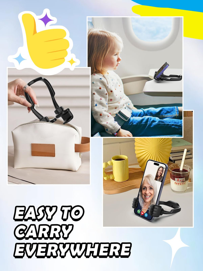 Graduation Gifts for Her Him 2024 College High School Masters Degree Thumbs up Lazy Phone Stand Holder Funny Gadgets Teens Boys Girls Kids Dad Father Mother Husband Wife Adults Men Who Have Everything Black