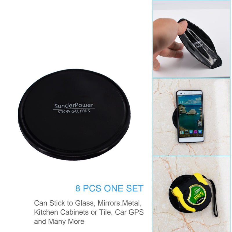 Cell Pads,Premium Sticky Anti-Slip Gel Pads,Holds Phones,Sunglasses, GPS and Many More