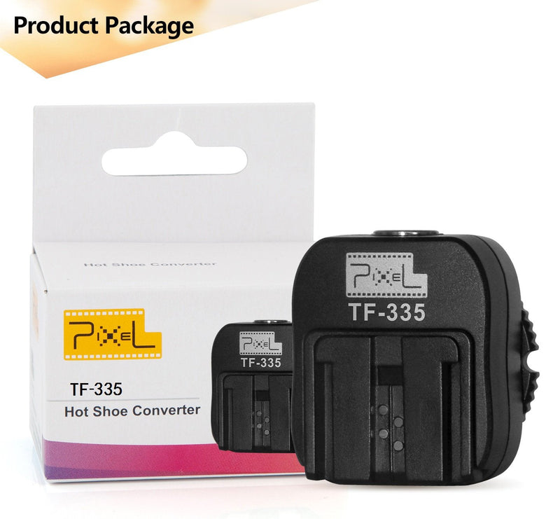 [AUSTRALIA] - Pixel TF-335 Hot Shoe Mount TTL Hot Shoe Adapter for Sony Cameras A7 A7S A7SII A7R A7RII A7II NEX6 RX1 RX1R RX10 RX100II HX50 A6000 A6300 and Sony Flash Speedlite HVLF58AM HVLF56AM MINOLTA 5600HS 