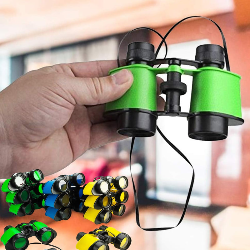 [AUSTRALIA] - Kicko Toy Binoculars for Kids - 3.5 x 5 in Binoculars for Bird Watching, Jungle Exploration for Party Favors and Adventure Play - Durable (Pack of 12) 12 Pack 
