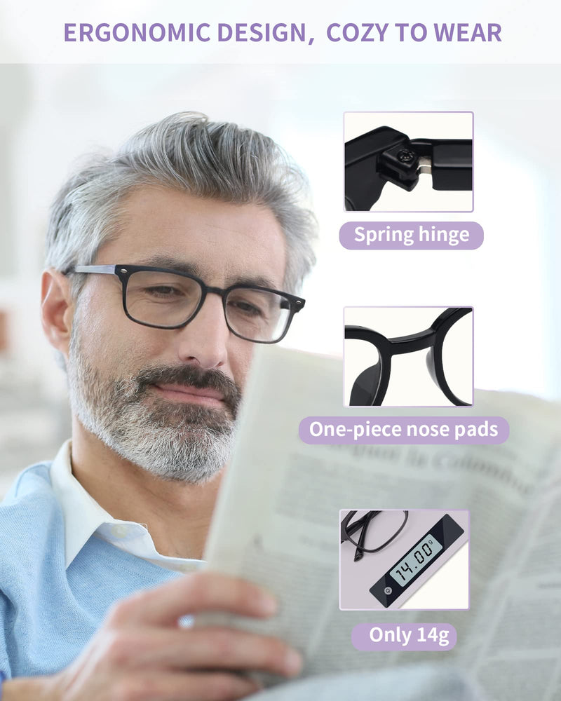 [AUSTRALIA] - NOVIVON 6 Pack Reading Glasses Blue Light Blocking for Women Men, Lightweight Anti Eyestrain/Glare Computer Readers… 6 Pack Mix 2.0 x 