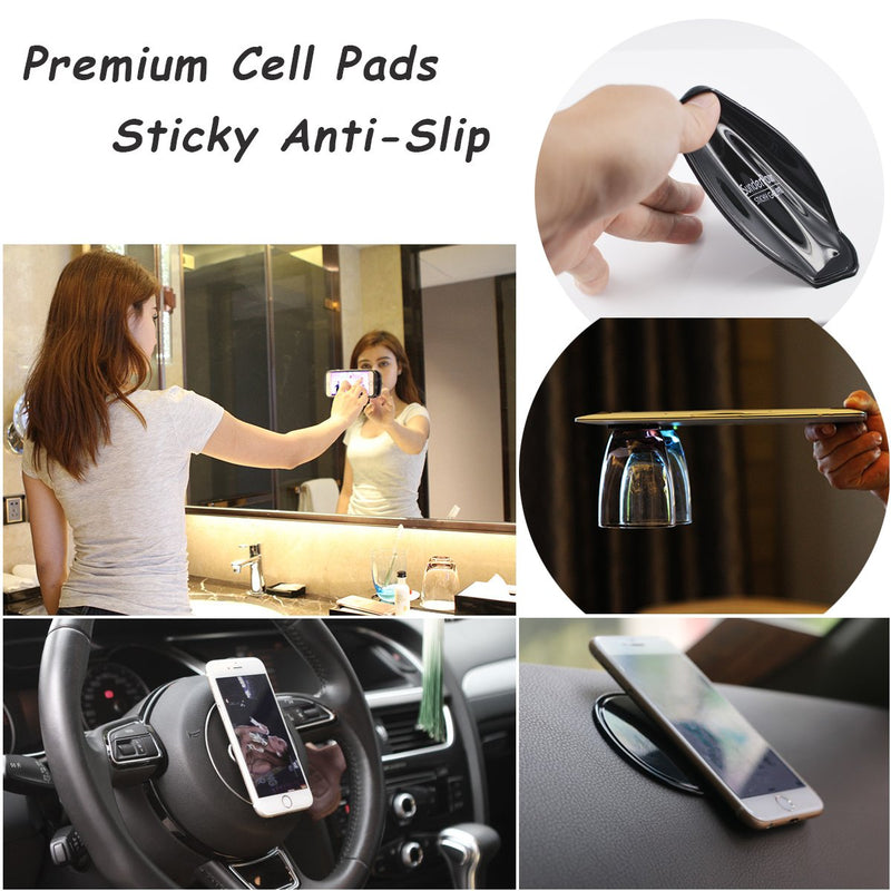 Cell Pads,Premium Sticky Anti-Slip Gel Pads,Holds Phones,Sunglasses, GPS and Many More