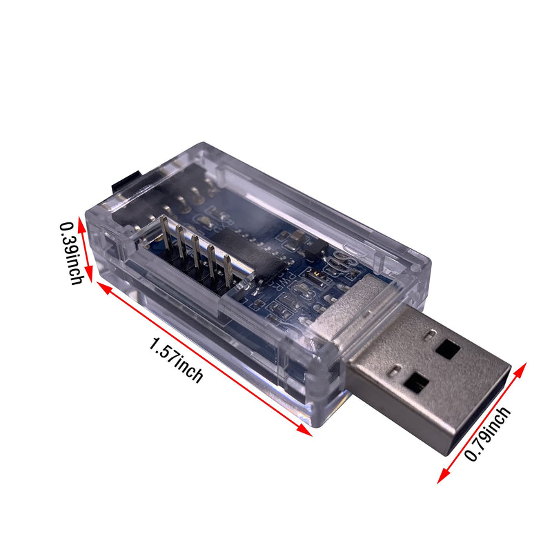 DSD TECH SH-U07B USB to TTL Adatper with CH340C Chip (2PCS)