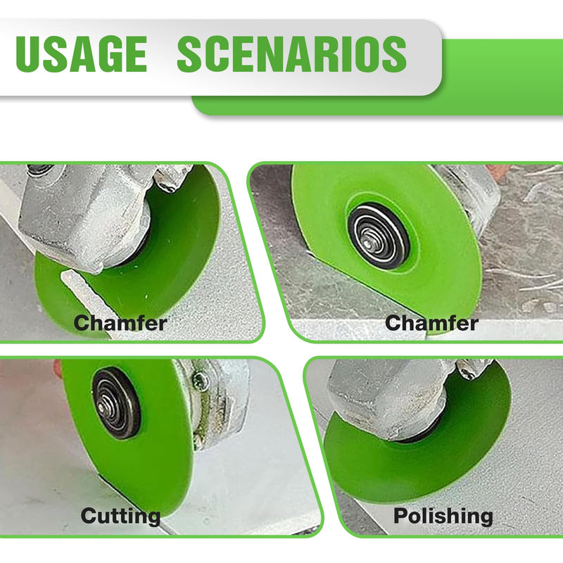 VARKAGE Rock Plate Grinding Disc Rock Plate Flat Grinding Disc for Tile Ceramics, Porous, Widened Cutting Blade for Stone Ceramics, Glass Cutting Disc, Indestructible Disc for Grinders (5 Pieces)