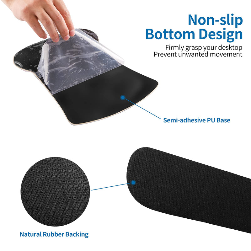 RICHEN Keyboard Wrist Rest Pad and Mouse Wrist Rest Support Mouse Pad Set,Durable & Comfortable & Lightweight for Easy Typing & Pain Relief-Ergonomic Support (Galaxy) Galaxy