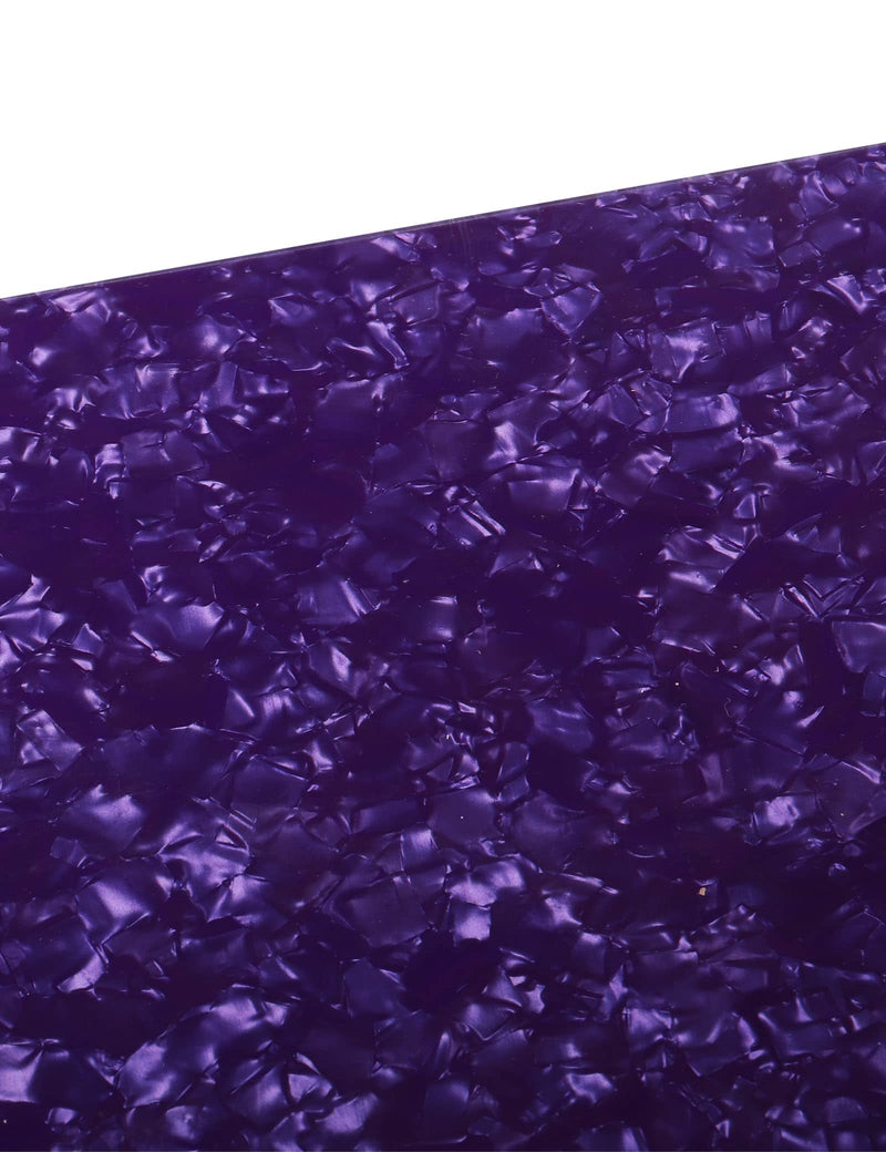 [AUSTRALIA] - Mr.Power 11.6 x 17 Inch DIY Blank Guitar Bass Pickguard Material Scratch Plate Sheet Backplate for Strat Tele Fender Guitar Jazz P Bass Custom (4Ply Purple Pearl) 4Ply Purple Pearl 