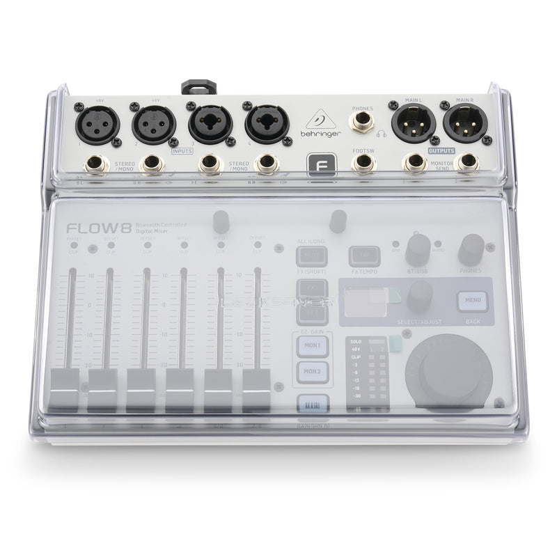 Decksaver Super Strong Polycarbonate Custom Fit Cover Compatible with Behringer Flow 8, Dust Cover for Travel and Everyday Protection