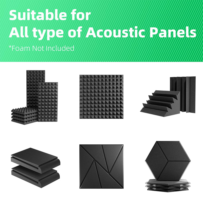 [AUSTRALIA] - Wolf-Energy Nano Double Sided Tape with Transparent Multipurpose Removable Adhesive, Double Sided Tape for Walls with 58 Pcs, Washable and Reusable High Temperature Resistant for Acoustic Foam,Posters 