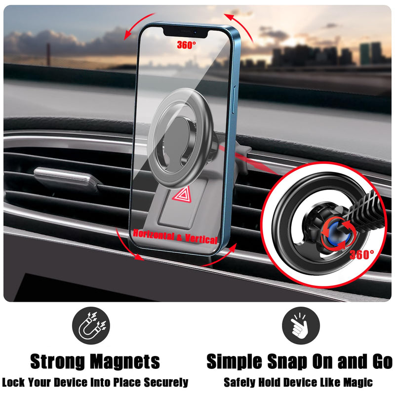 Car Phone Stand, Vent Magsafe Mount for Honda CR-V 2017-2022 | Adjustable Magnetic Navigation Bracket Holder for iPhone17 16 15 14 13 12 Pro Max Air Plus Mini, Magsafe Case, All Smartphone CRV/Mag-Safe