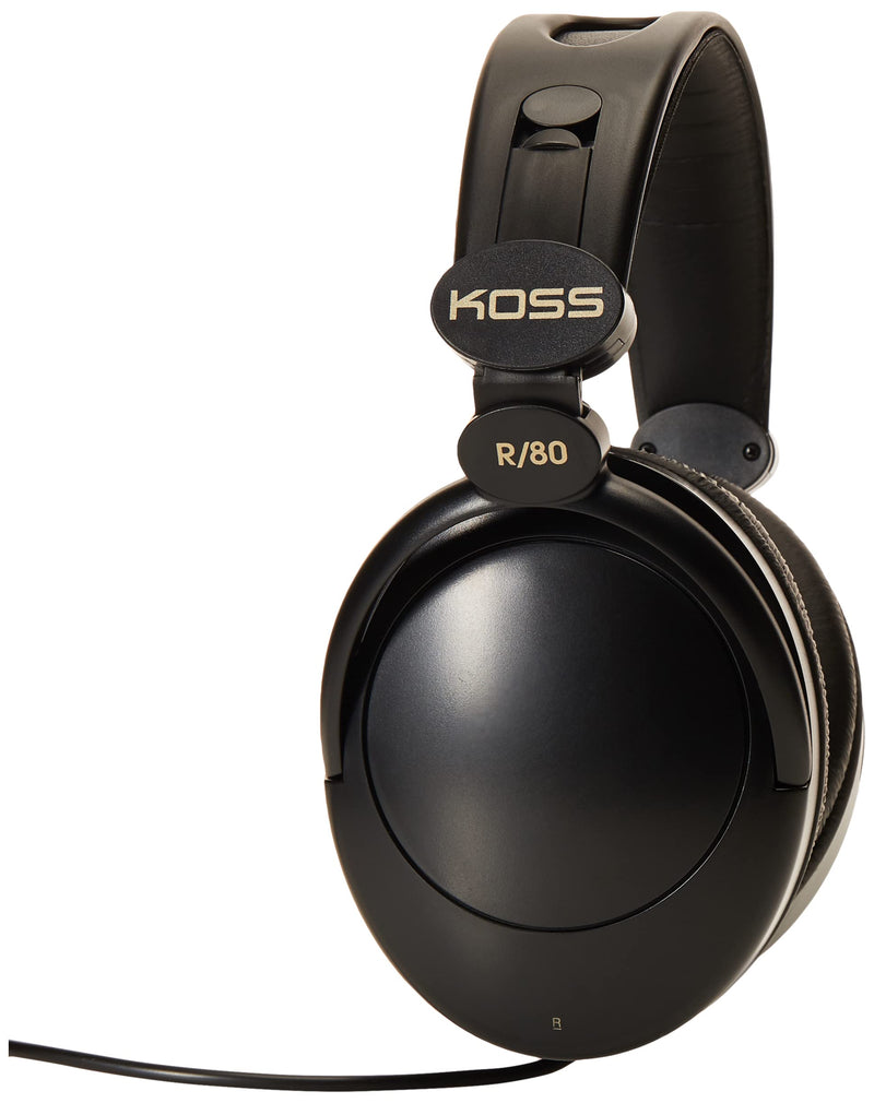 Koss 154336 R-80 Over Ear Headphones, Black