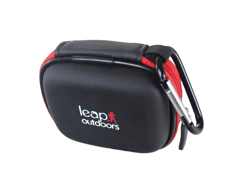Leap Outdoors Weather-Resistant Protective SD SDHC Memory Card Storage Carrying Case for Photography and Trail Camera Card Reader and 12 SD Cards with Mesh Pocket